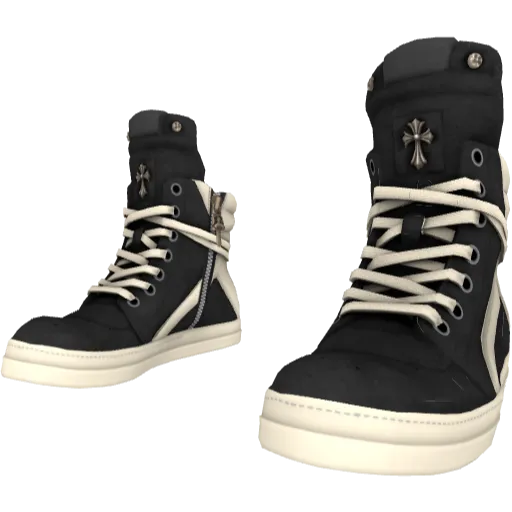 Черные с белым Rick Onens Geobasket