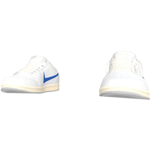 Бело-синие кроссовки Nice Reverse Swoosh (Luminoforo)