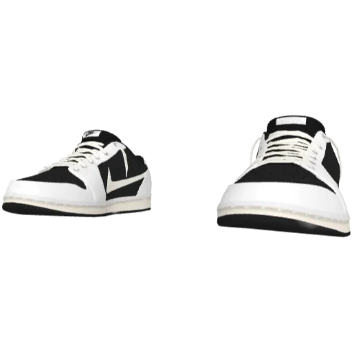 Черно-белые кроссовки Nice Reverse Swoosh