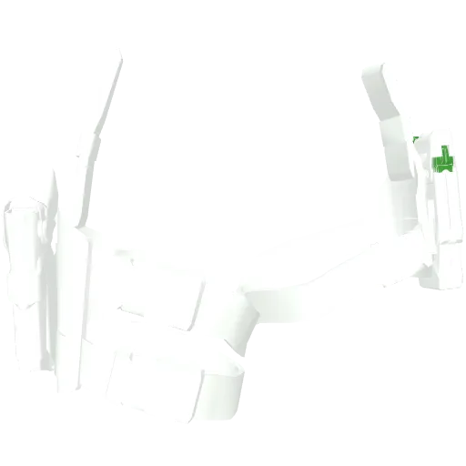 Белая кобура на две ноги