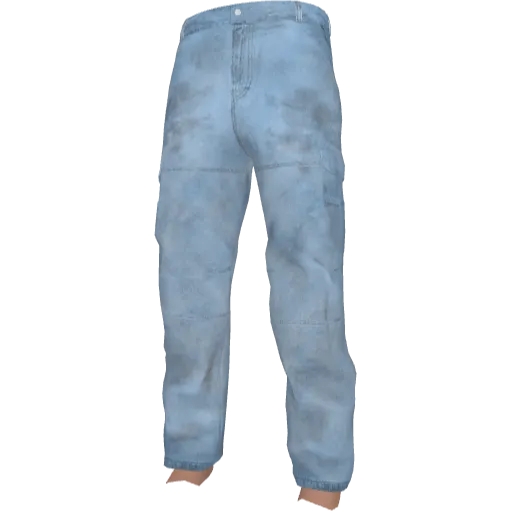 Голубые джинсы с паттерном