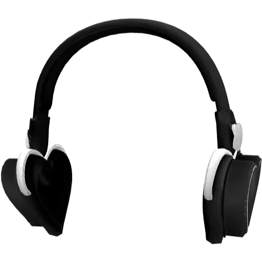 Черно-белые наушники