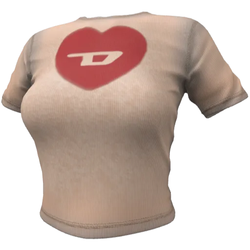 Розовая футболка DISEL
