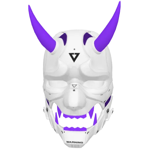 Фиолетовая маска с рогами и зубами (Luminoforo)