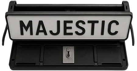 Klappbarer Nummernschildrahmen