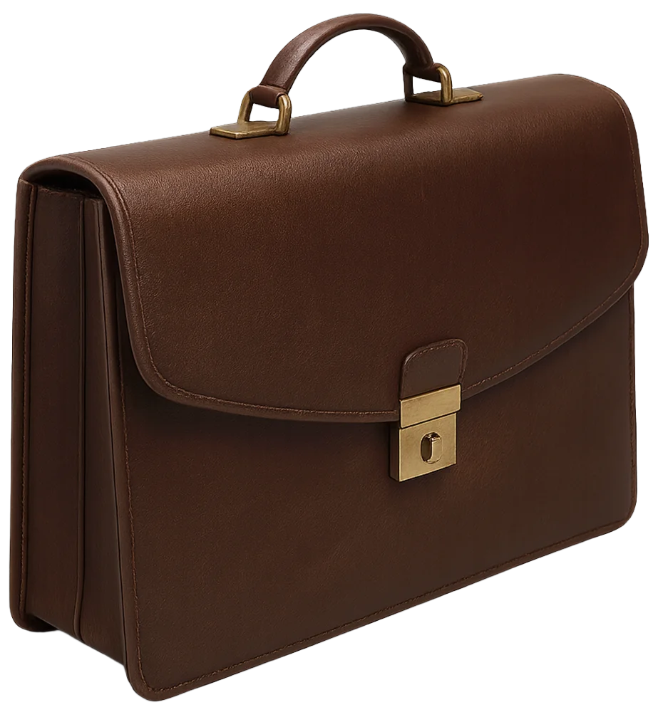 Aktentasche mit Dokumenten