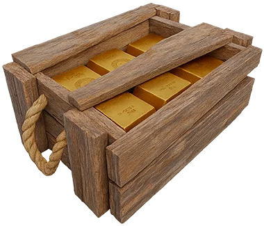 Eine Kiste voller Gold