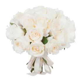 Strauß voller weißer Rosen