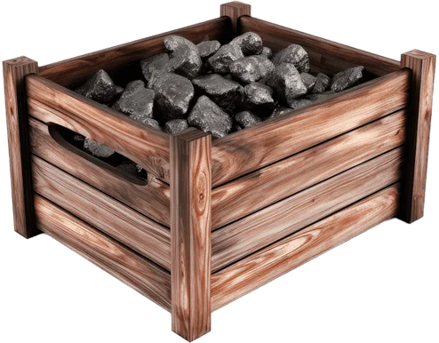 Ящик с оловянной рудой