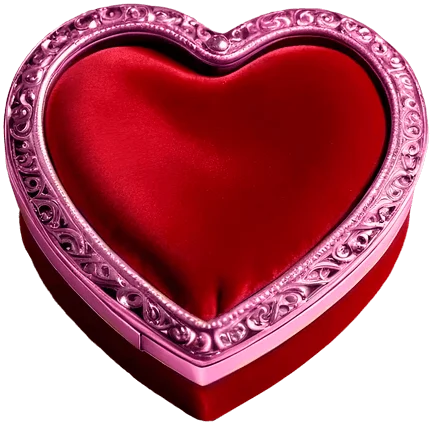 Valentinskarte mit roségoldener Beschichtung