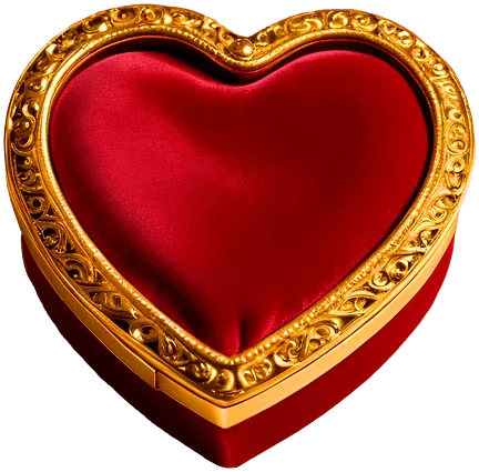 Valentinskarte mit vergoldeter Beschichtung