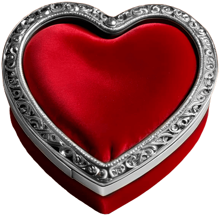 Valentine's card with platinum plating