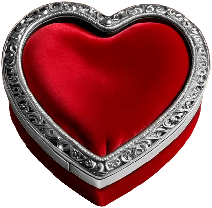 Valentinskarte mit platinbeschichtung