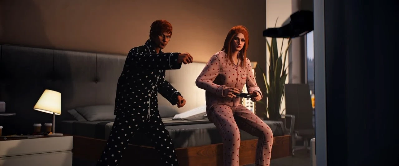 Уникальная пижама с сердечками