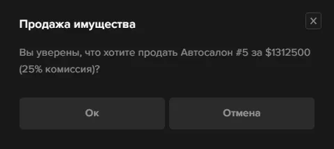 Окно продажи бизнеса на точке